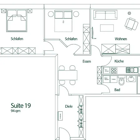Brauhaus 19 Appartamento *
